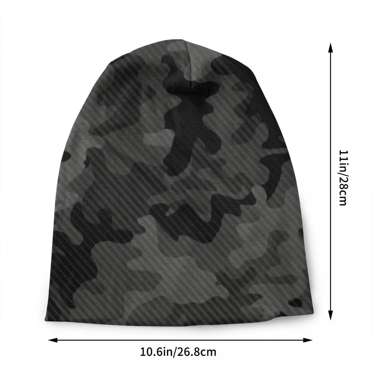 Custom Carbon Camo Beanie Cap Unisex Warm Bonnet Homme Knit Hats Street Outdoor Army Military Camouflage Skullies Beanies Hats