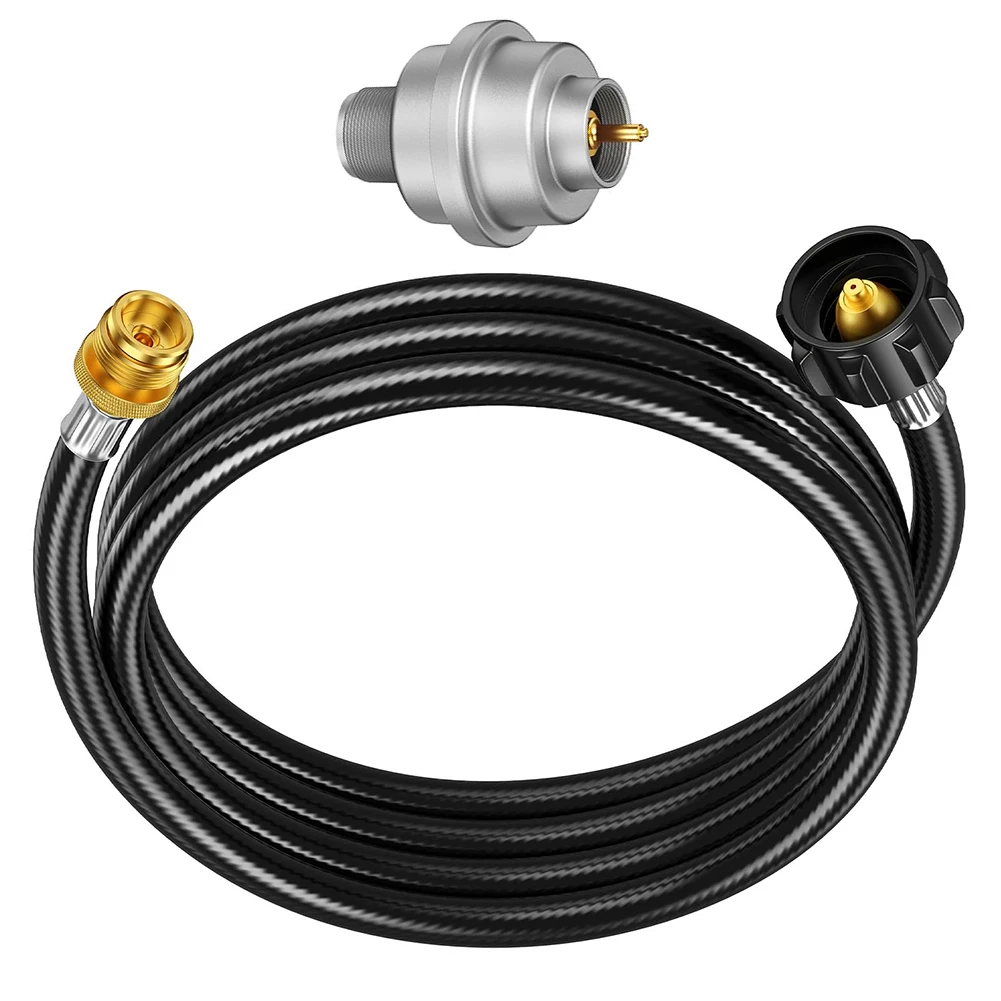 

Propane Adapter Hose 6FT with Replaceable Fuel Filter Compatible with 1lb 20lb 40lb Propane Tanks and Buddy For Heaters