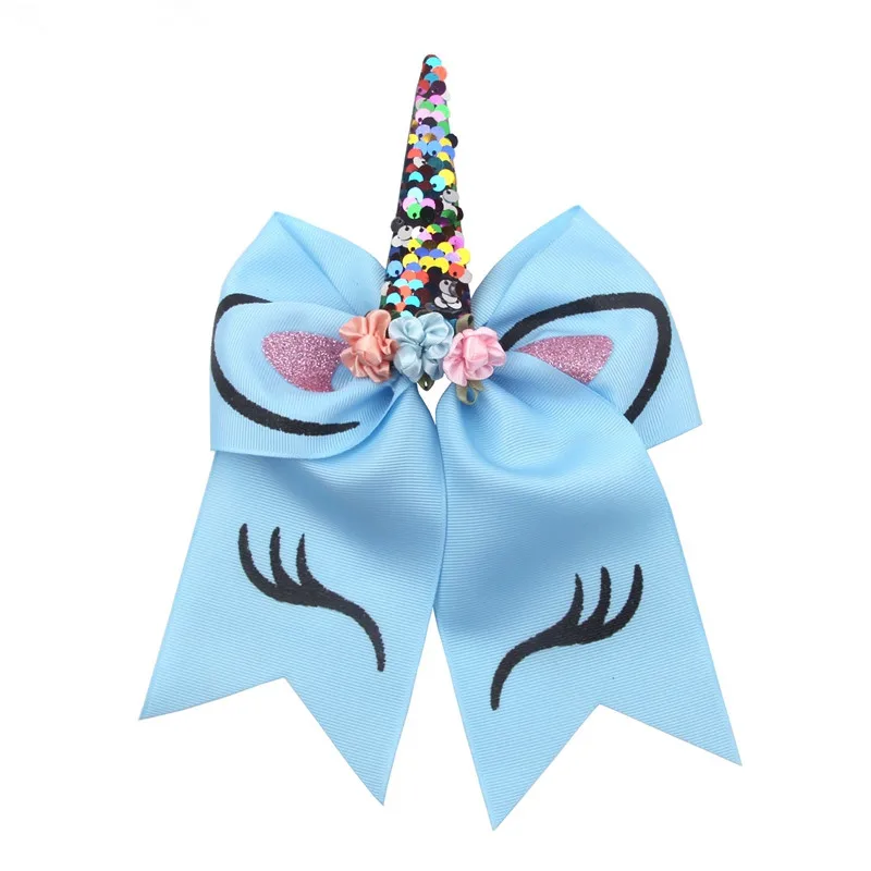 1pc Girl Sweet Unicorn Hairband Elegant Bow Decoration Festival Party Performance Women's Exquisite Hair Accessories view 3