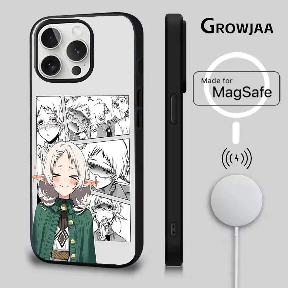 Mushoku Tensei Jobless Reincarnation Case iPhone 17,16,15,14,13,12,11,Pro,Max,Plus,Mini,SE4,E Magnetic Magsafe Wireless Charging