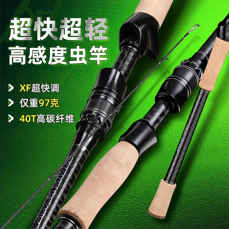 High Carbon Fiber Ultra Light Spinning Fishing Rod 1.98m 2.08m 2.28m Casting Rod M/MH Power Fast Action 2 Sections Trout rod