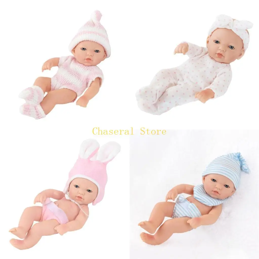 E7CE 18cm muñeca coleccionable Interactiva Reborns Juguete lavable Baby Doll NUEVO PARTIDO Regalo