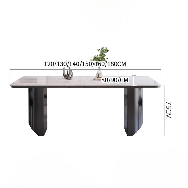 Polished Durable Distinctive Practical Dining Table Stable Smooth Versatile Classic Dining Table Mesa Jantar Modern Furniture