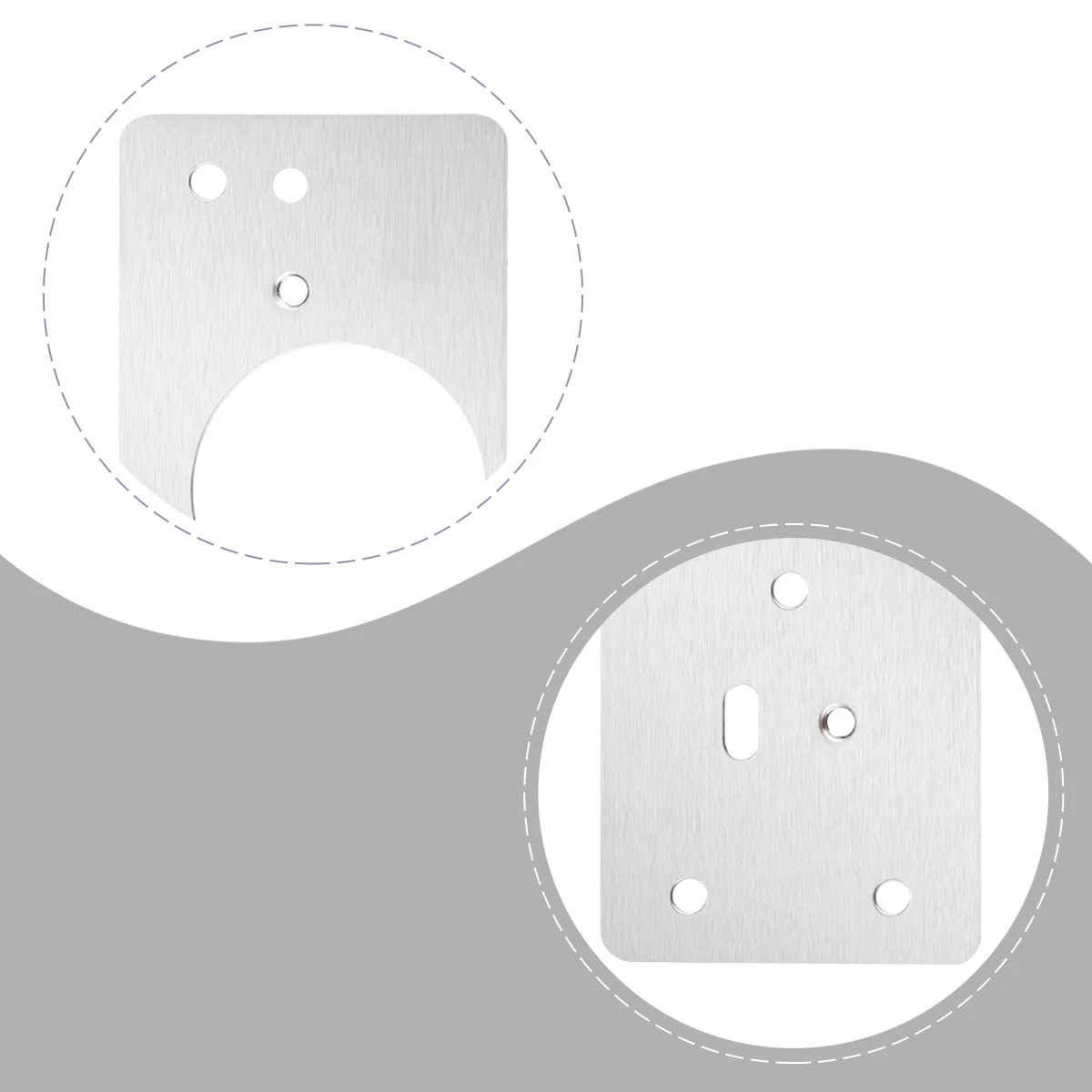 

3Pairs Metal Repair Plates Stainless Steel Cabinet Hinge Brackets Furniture Repair Parts Durable Strong Fixing Plates