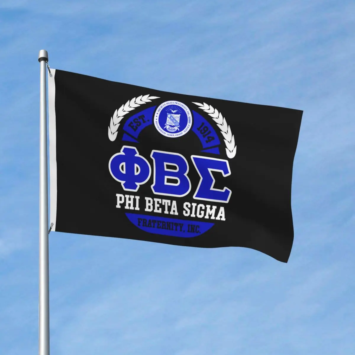 

Phi Beta Sigma PBS Fraternity Double-Sided Flag for Home Party Garden Indoor Outdoor Flags Decoration Banner