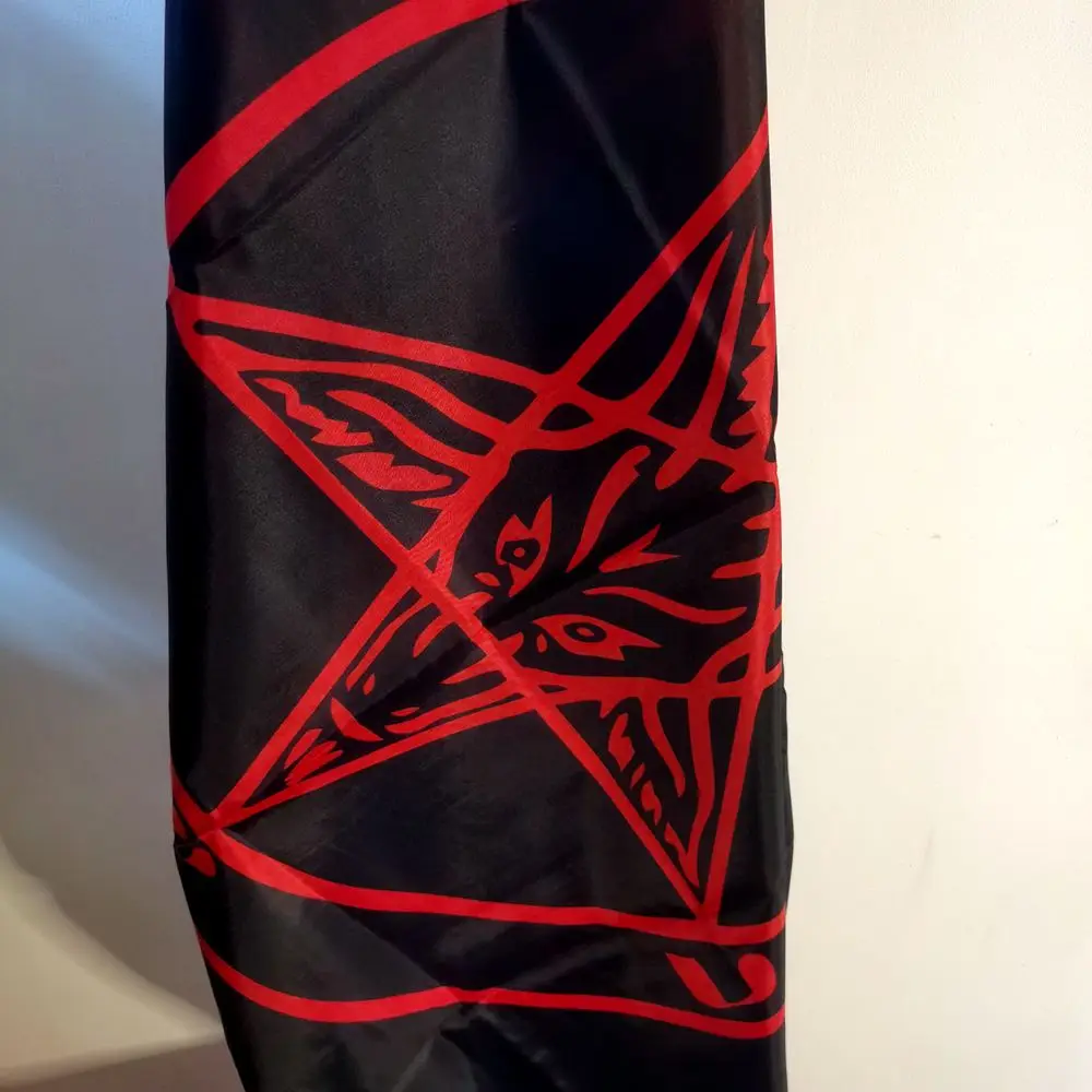 Knights Templar Baphomet Church Of Satan Flag 2x3ft 3x5FT Durable Polyester Banner Indoor Outdoor Wall Hanging Home Decor