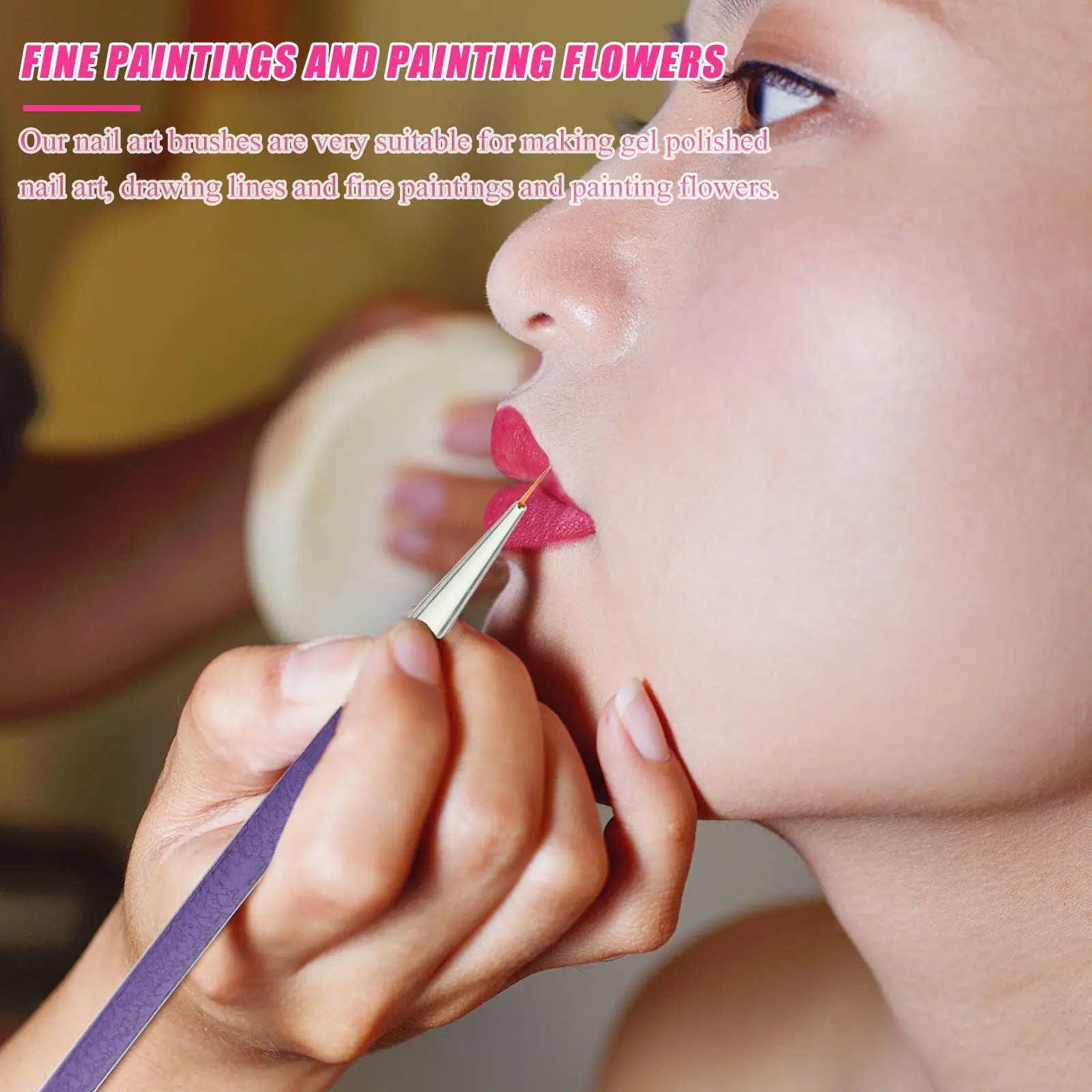 

3Pcs Nail Art Liner Brush Pen Fiber Material Long-Lasting Nail Design Tool for Salon Home Gel Polish Fine Line Painting