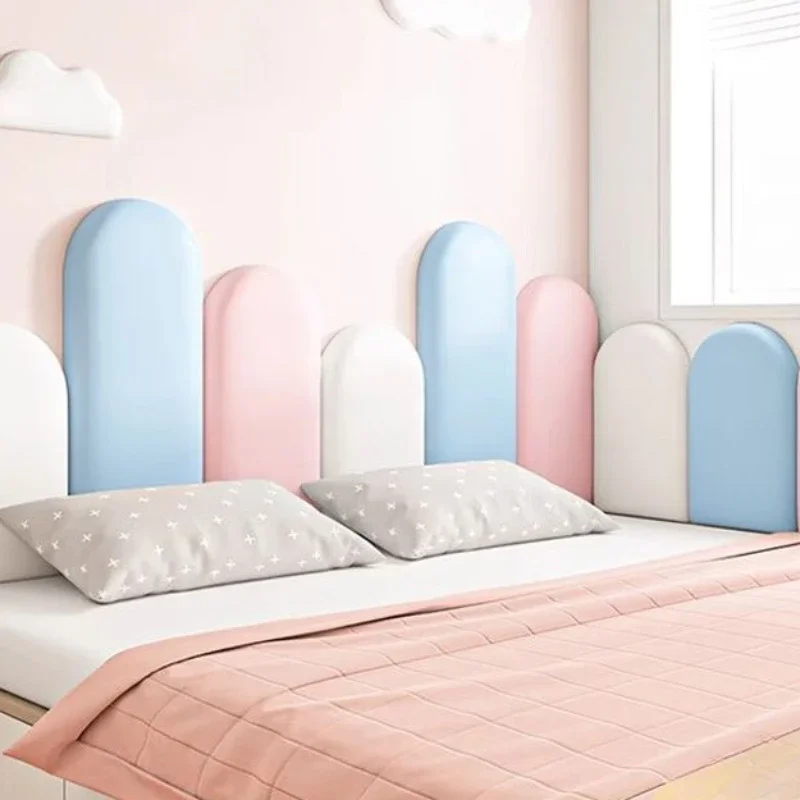 Headboard Nordic Style Bedroom Head Board Stickers Childern Room Anti-collision Wall Panels Home Decor Tete De Lit Cabecero Cama