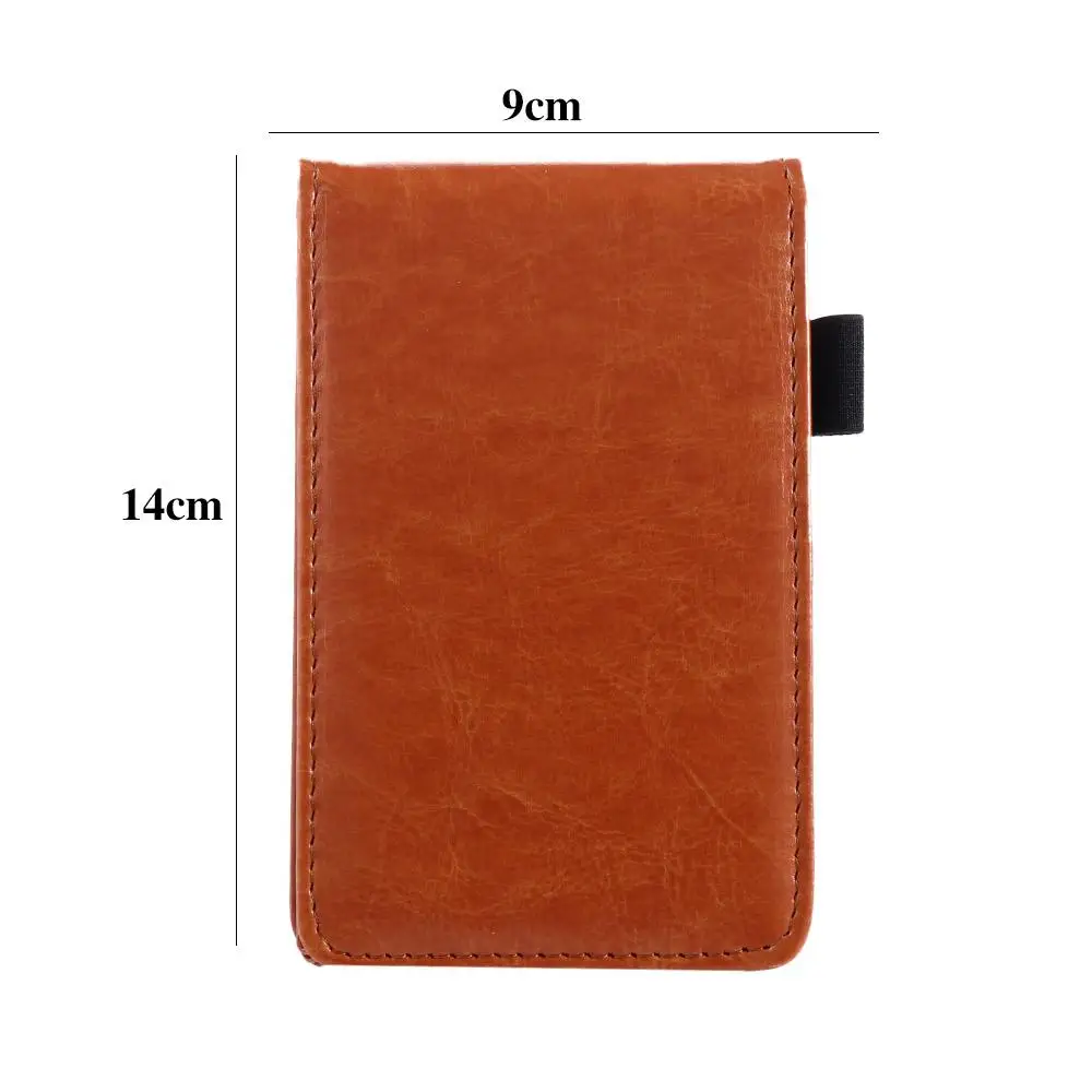 Stationery Multifunction Small Leather Cover Diary Retro Business Memos Mini Notepad A7 Notebook Pocket Planner