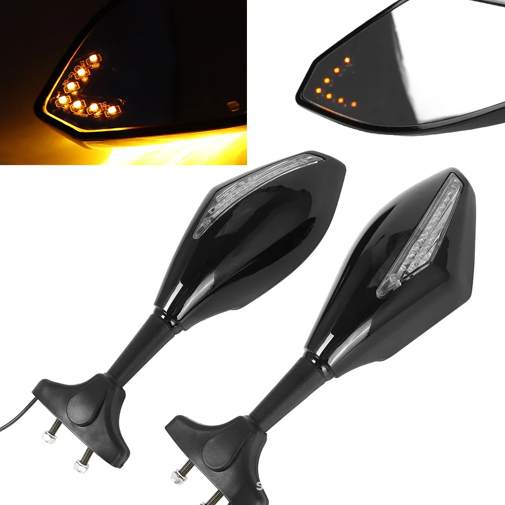 

LED rearview mirror with lamp, rearview accessories motorcycle modified mirror, lamp case with lamp YMH sports car mirror