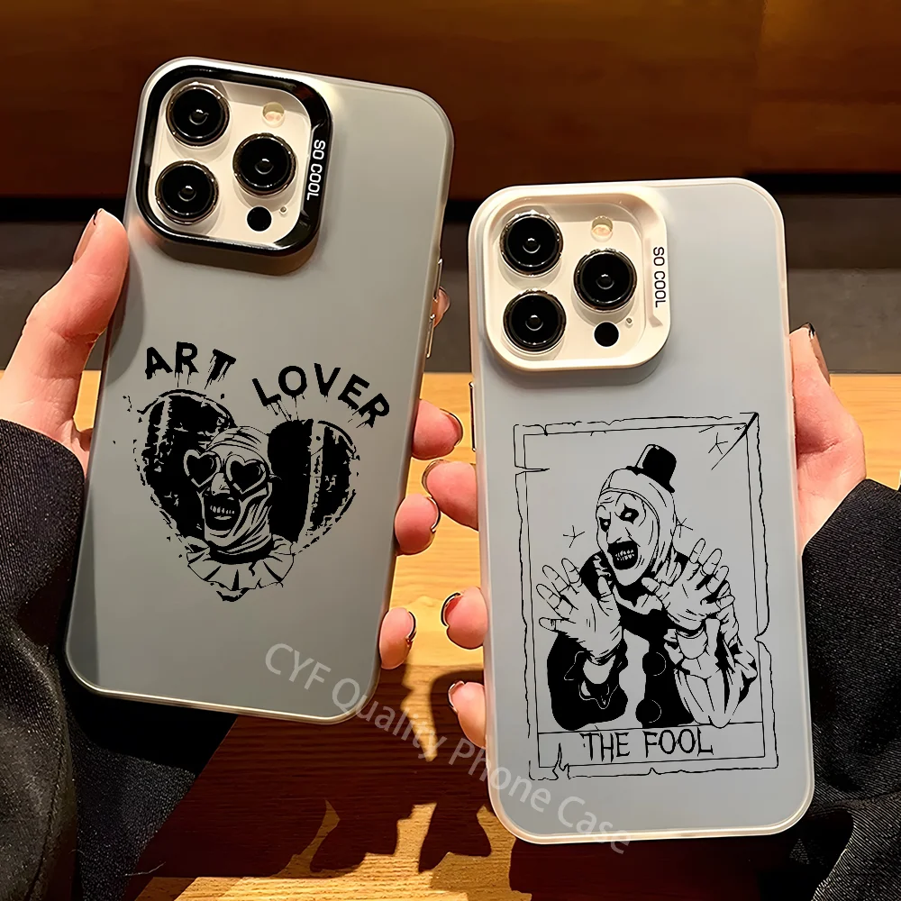 

T-terrifier-eS 2 Horror Movie Phone Case For Apple 11 12 13 14 15 16Pro Max Plus Protect Plating Phone Cover