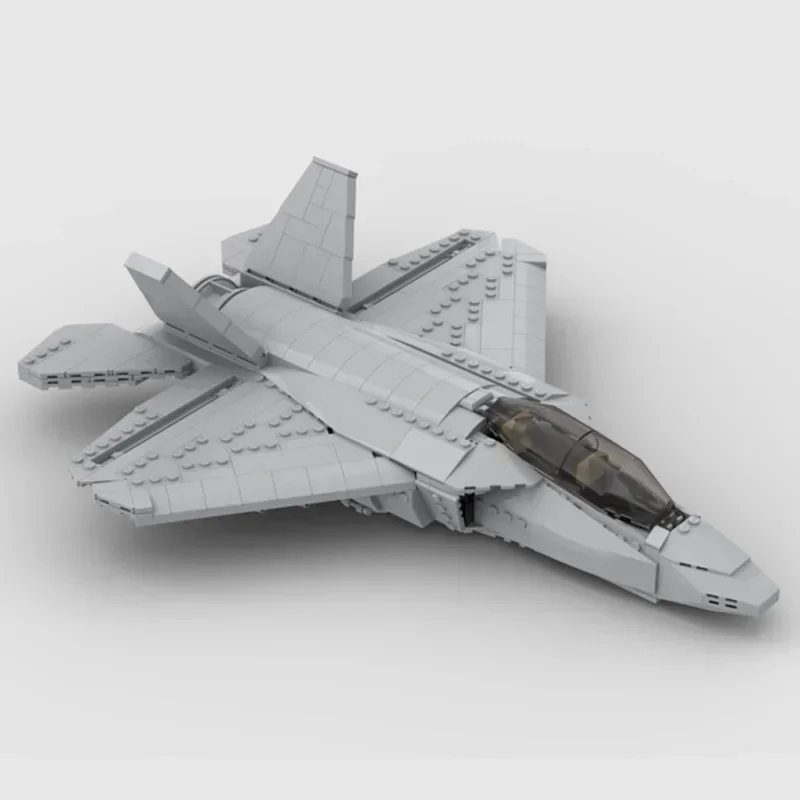 Bloques de construcción Moc, modelo de combate militar, tecnología F-35 Lightning II, bloques modulares, regalos, juguetes de Navidad, conjuntos DIY de montaje