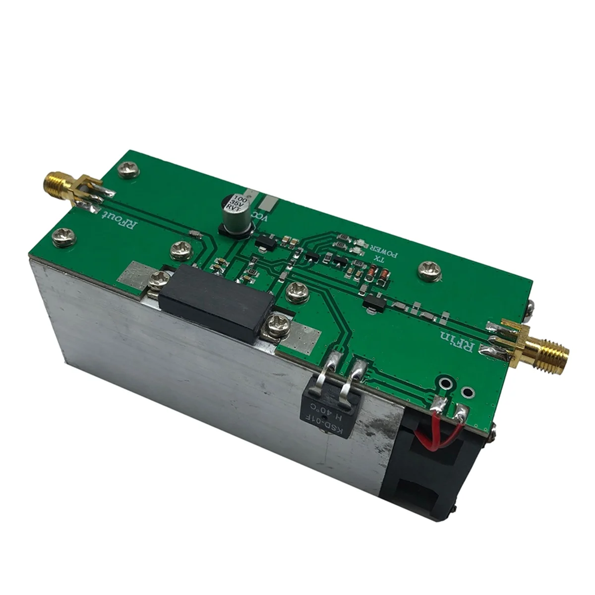A39U NEW Upgrade 13W RF Power Amplifier 433MHz (335-480MHz) Radio Frequency Power Amplifier with Heatsink