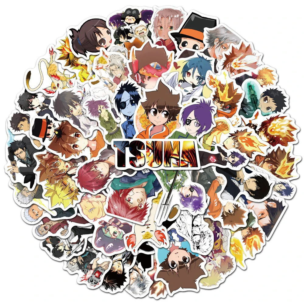 10/30/50pcs Hitman Reborn Anime Stickers Cool Kyoko Hayato Sticker Skateboard  Phone Wall Motorcycle Tsuna Yamamoto Decal Toys