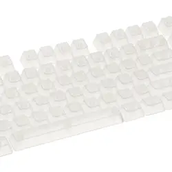 DIY Fully Transparent Keycaps Mechanical ABS for CHERRY MX/Clone Switches Black Transparent