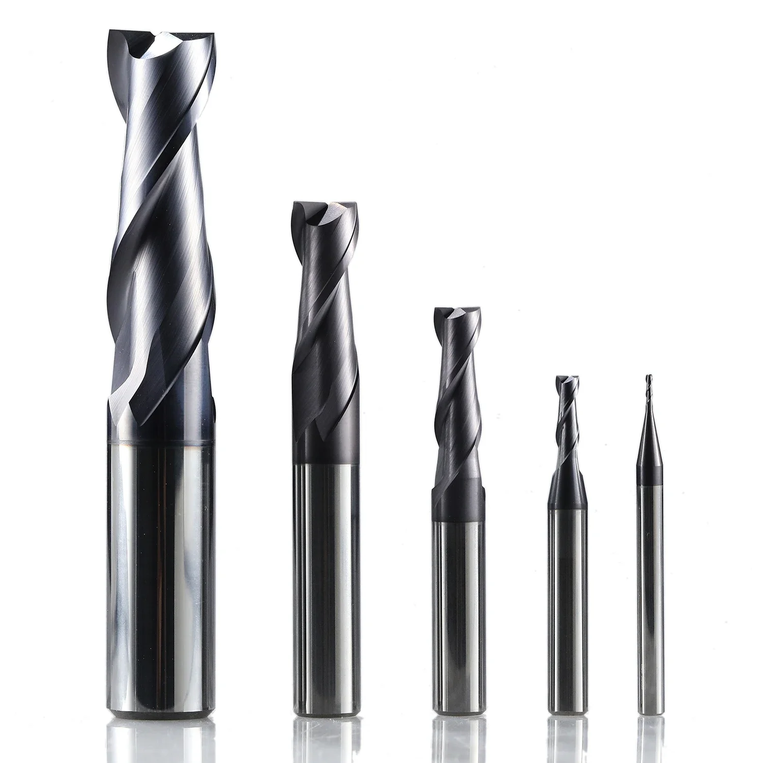 GM-2E GM-2EL D4.0-D20 wood router bits TiAIN coated solid carbide 2 flute 1-20mm end mill milling cutter cnc for steel