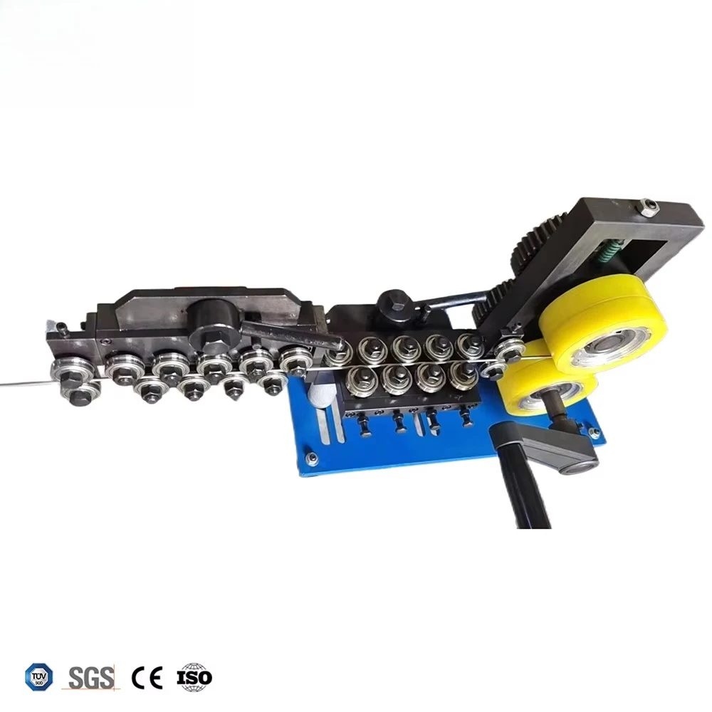 

With Hand Crank Pipe And Wire Straightener Rollers JZQ10/54 For 6mm 8mm Diameter Wire