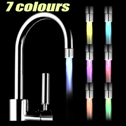 LED Faucet Multi Color Changing Illuminated Mini Color Changing Faucet Home Kitchen Bathroom Sink Water Lights