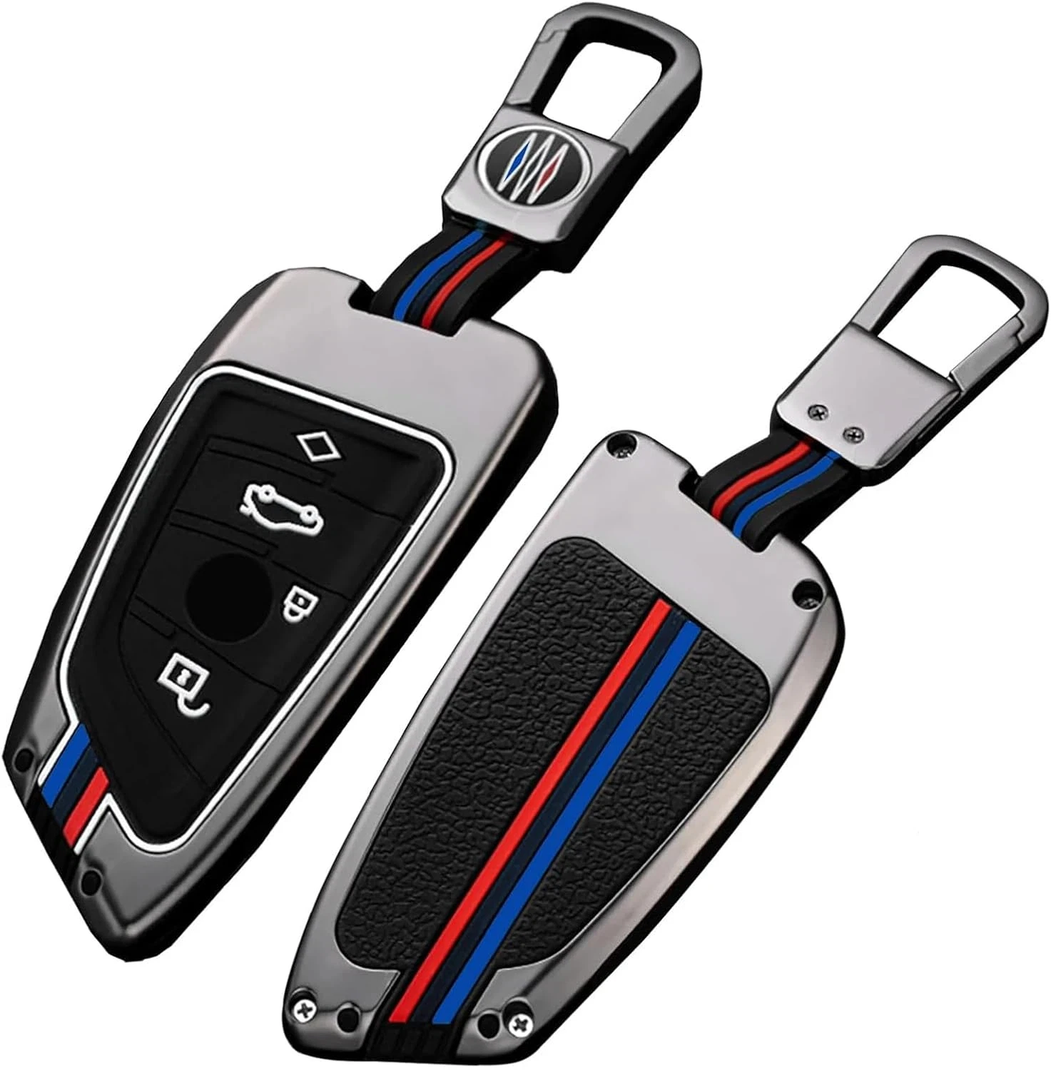 

For BMW 2/5/6/7 Series X1 X2 X3 X5 X6 GT Series, Blade Shape Key Fob Cover Case, Full Protection Protective Shell, Keychain Acce