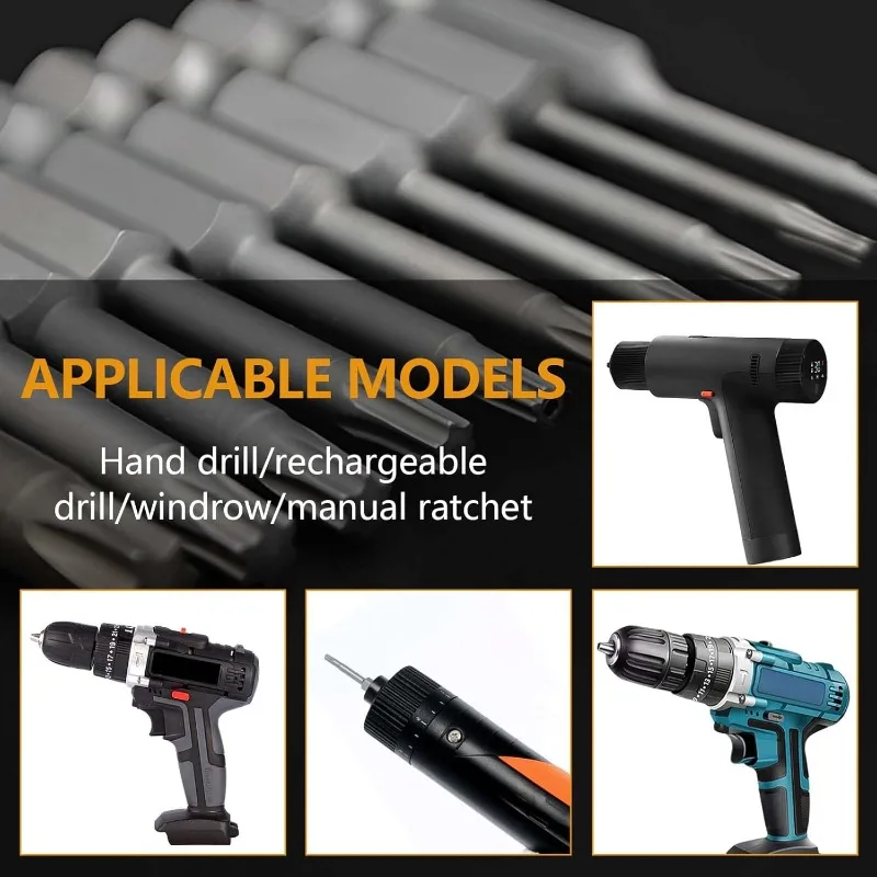 50/1 قطعة مفك براغي نجمية بت مجموعة S2 الصلب عرافة عرقوب المفكات الكهربائية محرك بت المغناطيسي تأثير لقمة ثقب أدوات يدوية #6