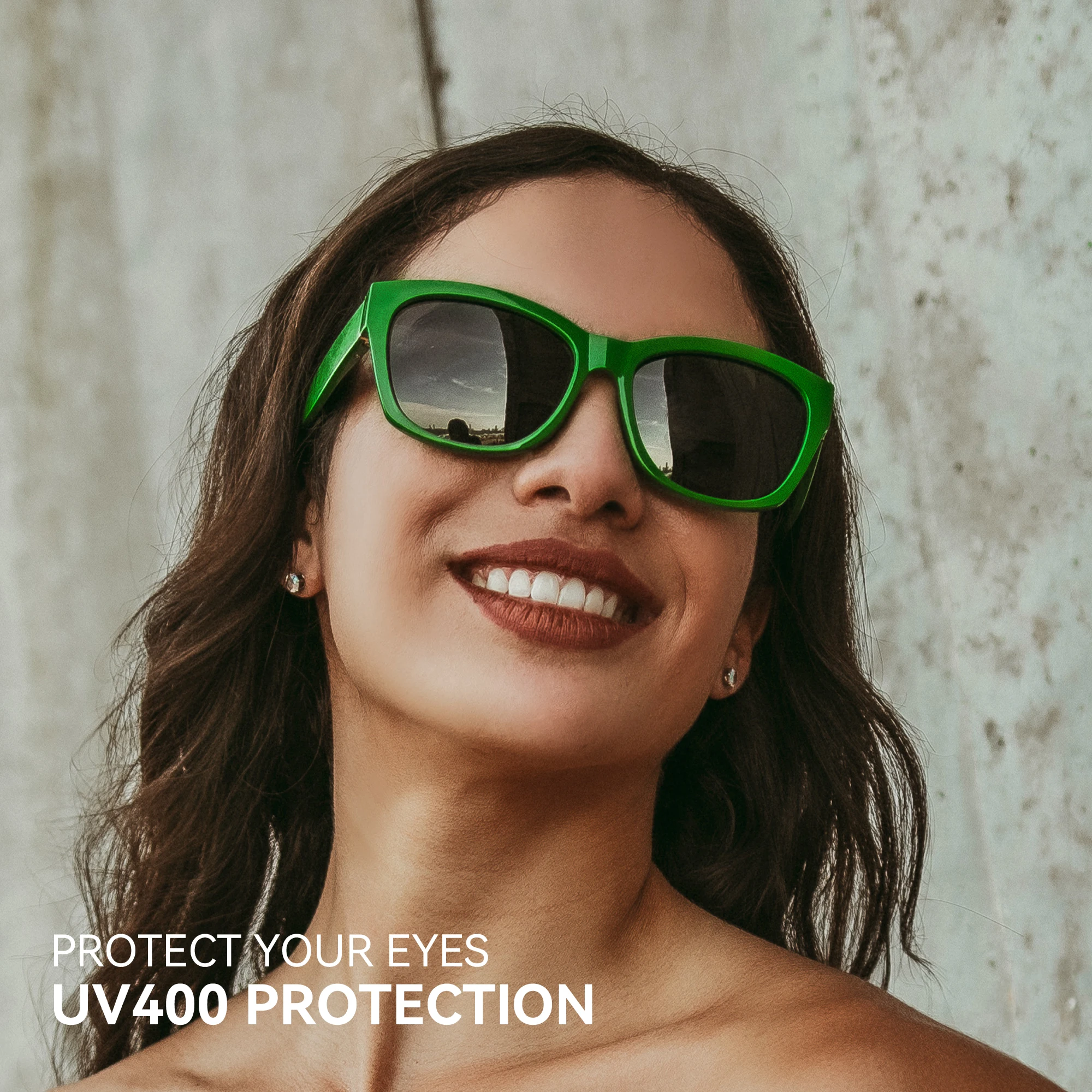 نظارات شمسية BLUEMOKY Summer Cat Eye للسيدات عصرية مستقطبة للحماية من الأشعة فوق البنفسجية 400 على الشاطئ #1