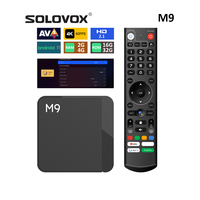 SOLOVOX 2024 M9 MGPTV Live Android 11 OTT BOX 2G 16G 4G 32G S905Y4 Quad Core Dual WiFi BT5 Stalkermac 4K MGP IP TV Receiver