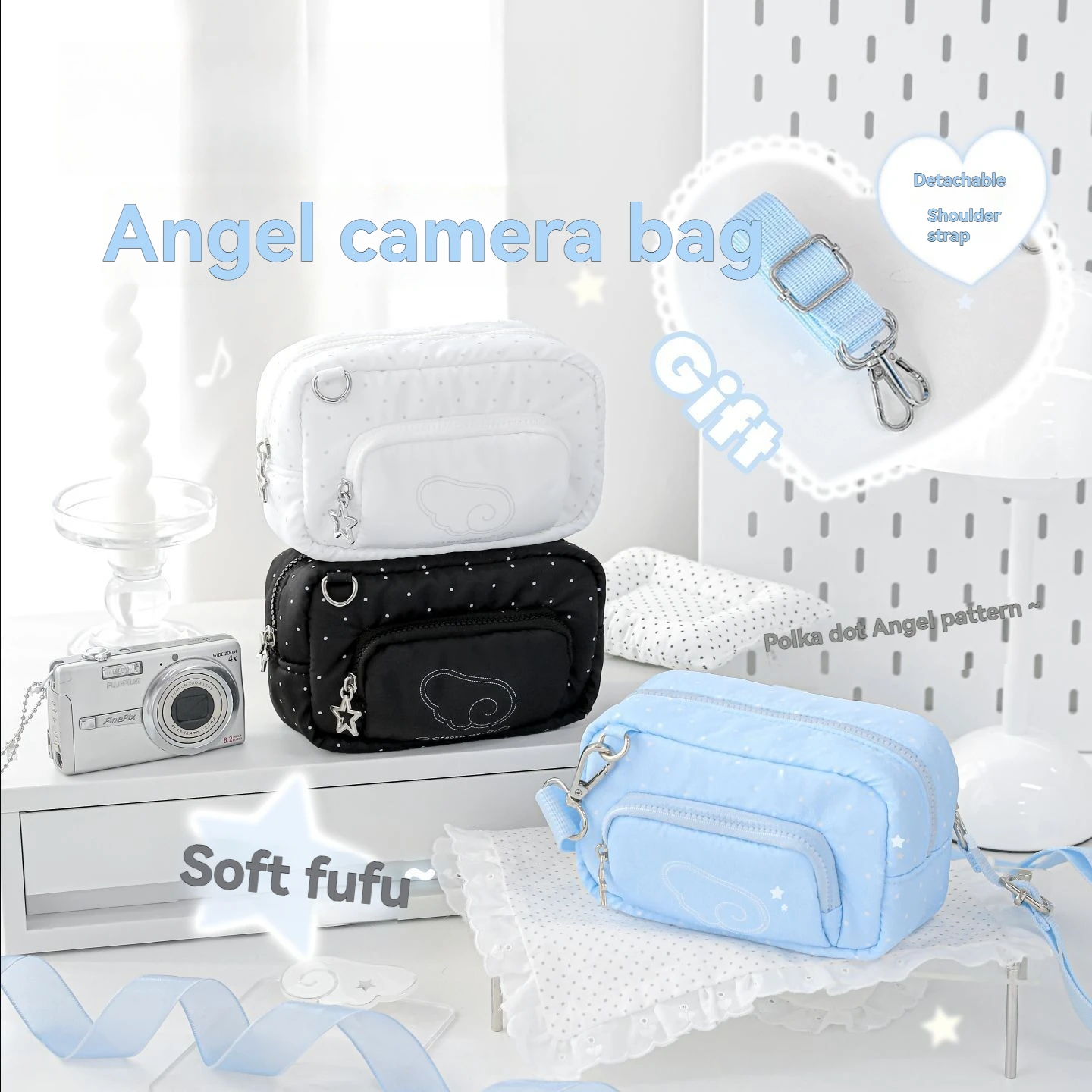 1PC Camera Bag Versatile Camera Bag Storage Bag Can Be Carried On One Shoulder Or Diagonally Can Store Camera Phones