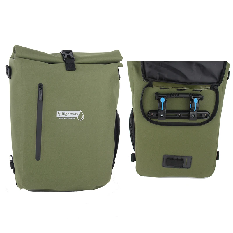 

Многофункциональная велосипедная корзина Rightway, велосипедная сумка, 100% водонепроницаемая сумка-мессенджер, рюкзак 3 в 1, велосипедные сумки и коробки