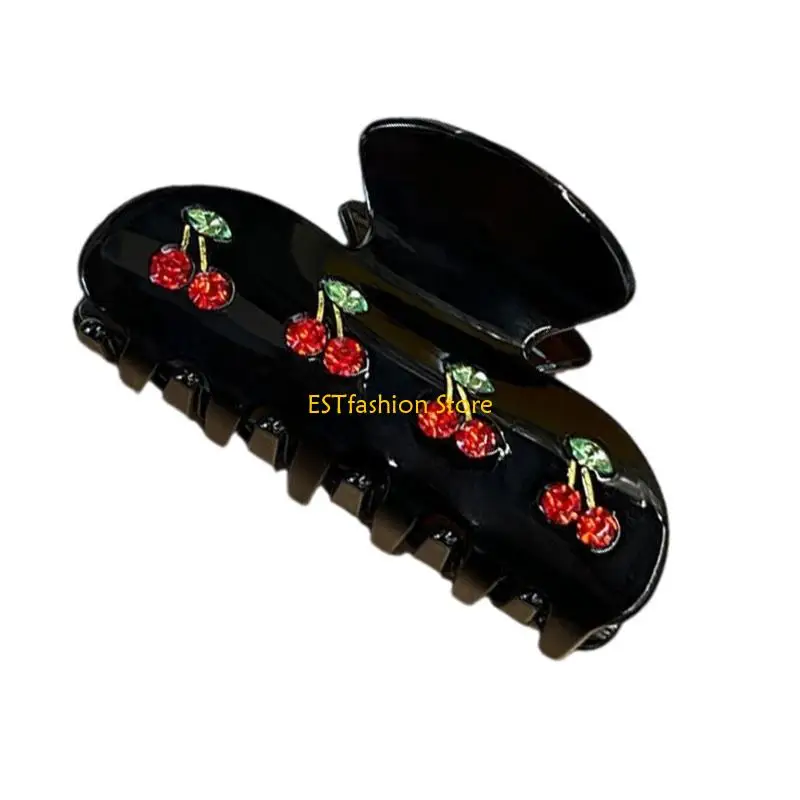 

Y5GC Sweet Cherry Theme Hair Claw Clip Hair Accessory For Everyday And Special Event