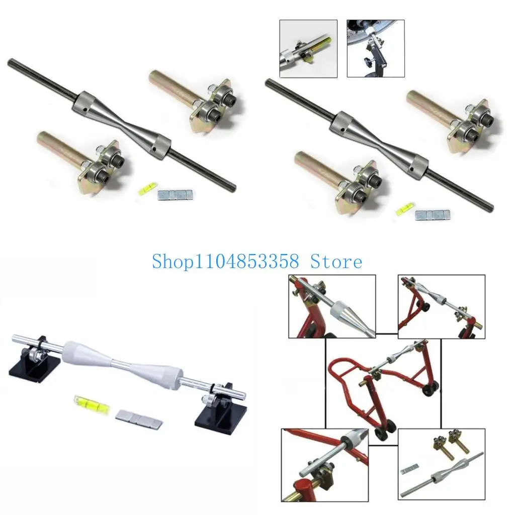 Portable Motorcycle Wheel Set Standard 40cm/15.74Inch for Rim Tire Balancing Spin Manual Tire