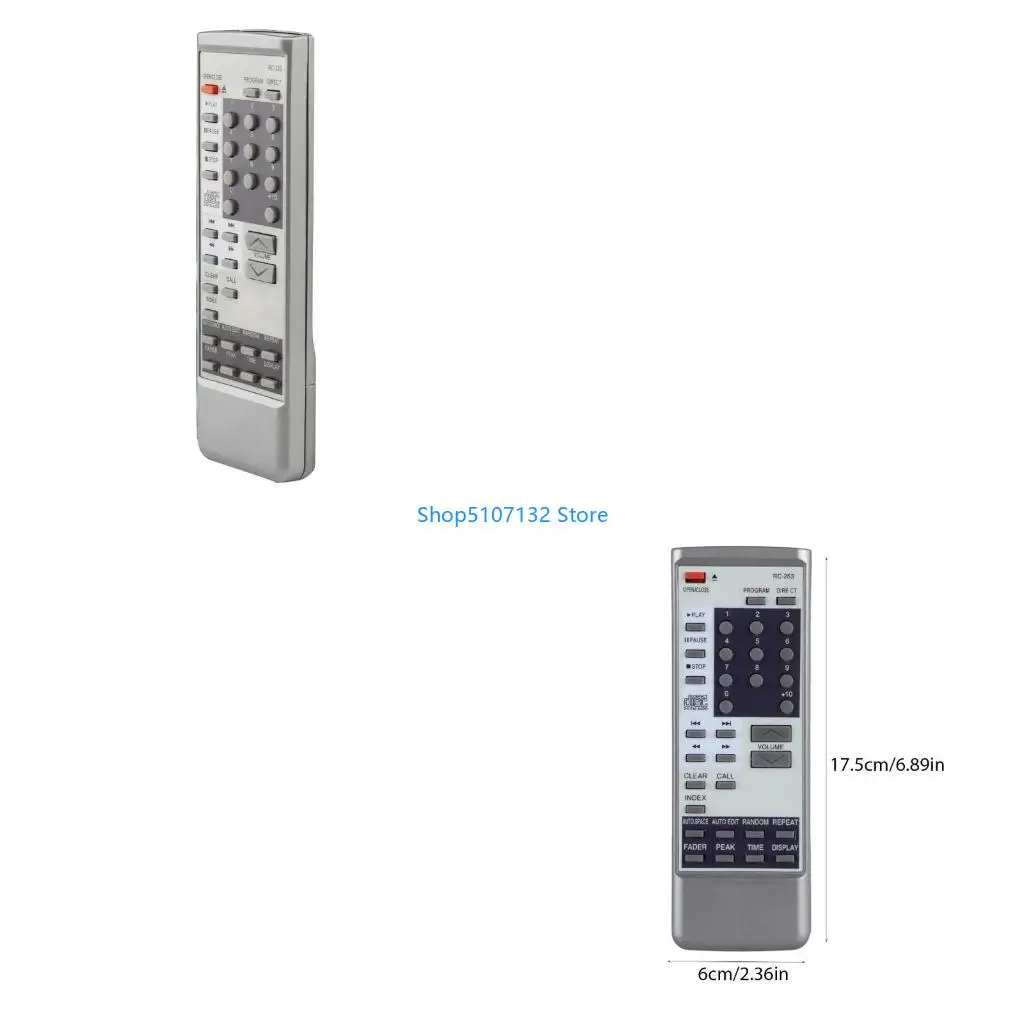 Пульт дистанционного управления 87HD RC253 для контроллера DVD-плеера DCD2800 1015CD DCD7.5