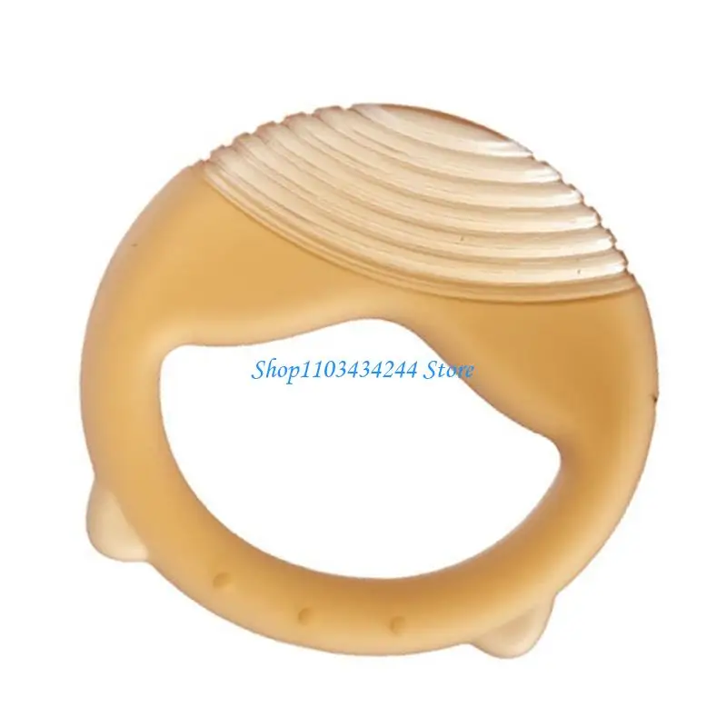 لعبة تسنين للأطفال سهلة التنظيف من السيليكون، مدلك لطيف للتسنين، عضاضة من السيليكون تشجع على المضغ الصحيح #3