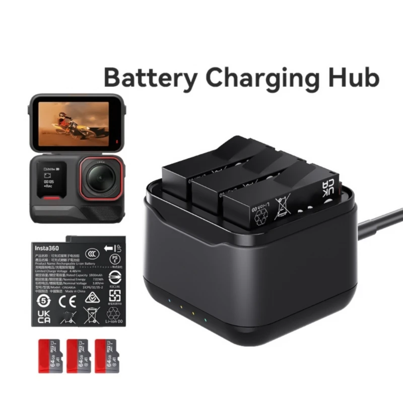 

Док-станция для одновременной зарядки 3-слотовый базовый разъем для зарядного устройства для 360 Professional 2 аккумулятора с