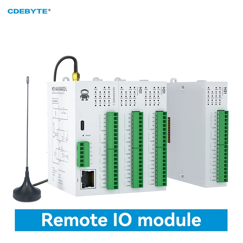 433/915MHz LoRa Distributed Remote IO Module CDEBYTE M31-L Series Host/Expansion Module Support Modbus TCP RTU RJ45 RS485