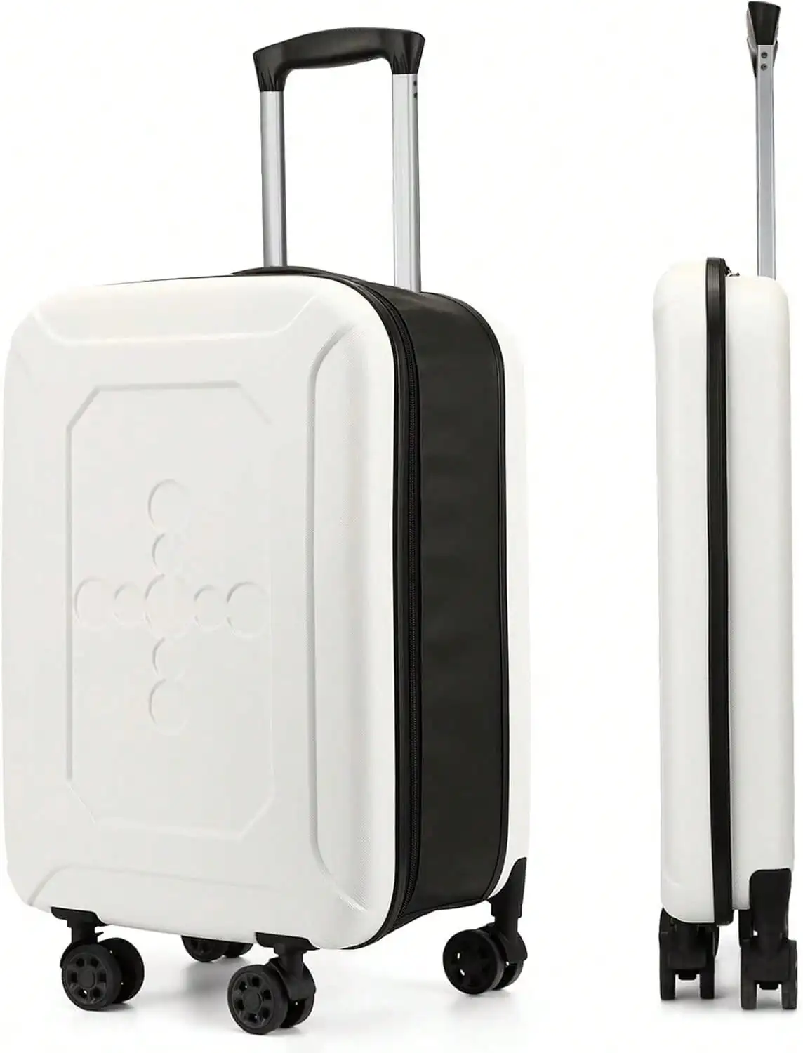 Collapsible Fully Foldable Hardshell Suitcase, Lightweight Carry‑On & Checked Trolley Luggage, 360° Spinner Wheels, Combination Lock, Space‑Saving Design for Business & Vacation Travel