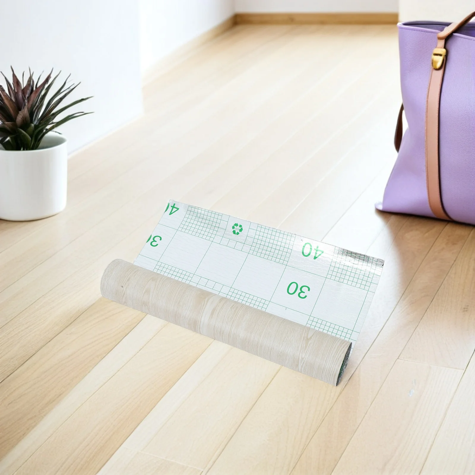 Peel and Stick Floor Tiles autoadhesivos de PVC de 300x40 cm Tamaño fácil de bricolaje para varias configuraciones que incluyen espacios comerciales