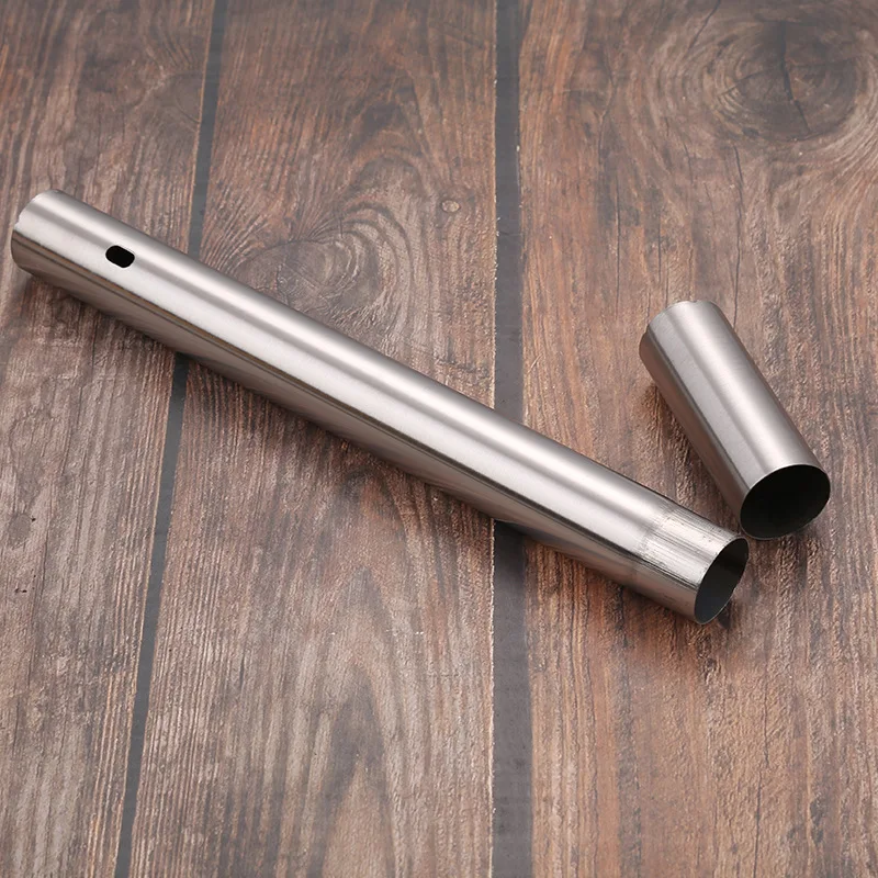 Stainless Steel Skewer Barrel Barbecue Needle Storage Skewer Barrel Outdoor Camping Barbecue Equipment Skewer Barrel Recycling