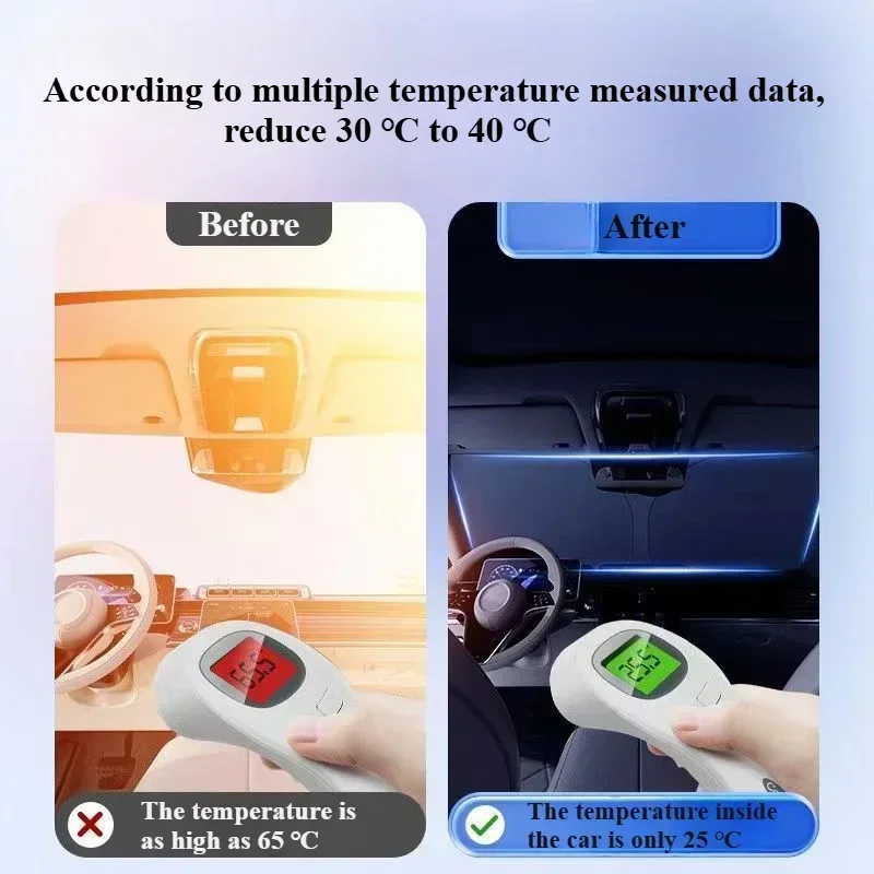 For Toyota Rongfang RAV4 Camry CHR Corolla Car Foldable Sunshade Front Shield Sunscreen Thermal Insulation Parasol Visor view 5