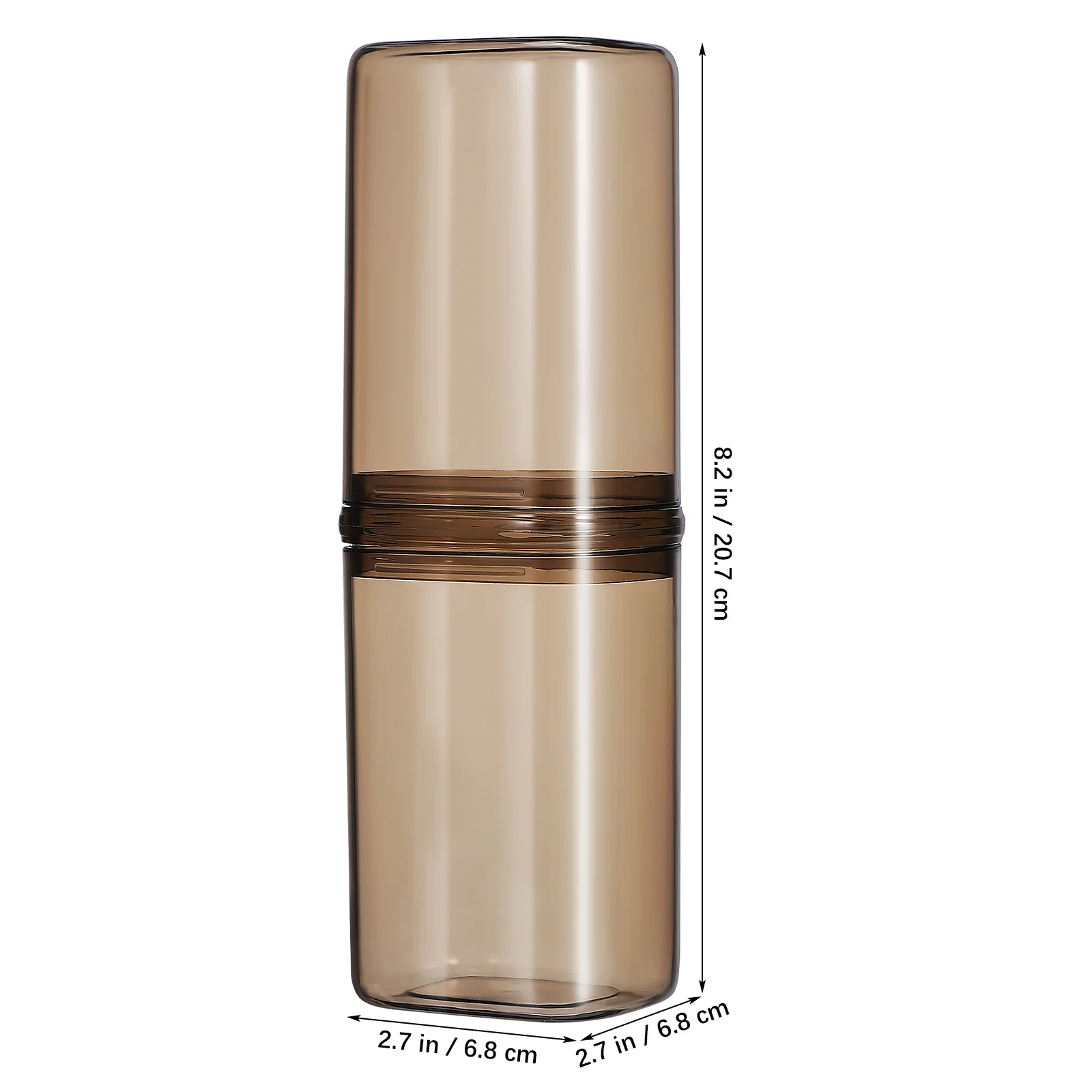 حامل فرشاة الأسنان للسفر، علبة فرشاة الأسنان خفيفة الوزن، حاوية تخزين محكمة الغلق، كوب شطف، إكسسوارات السفر