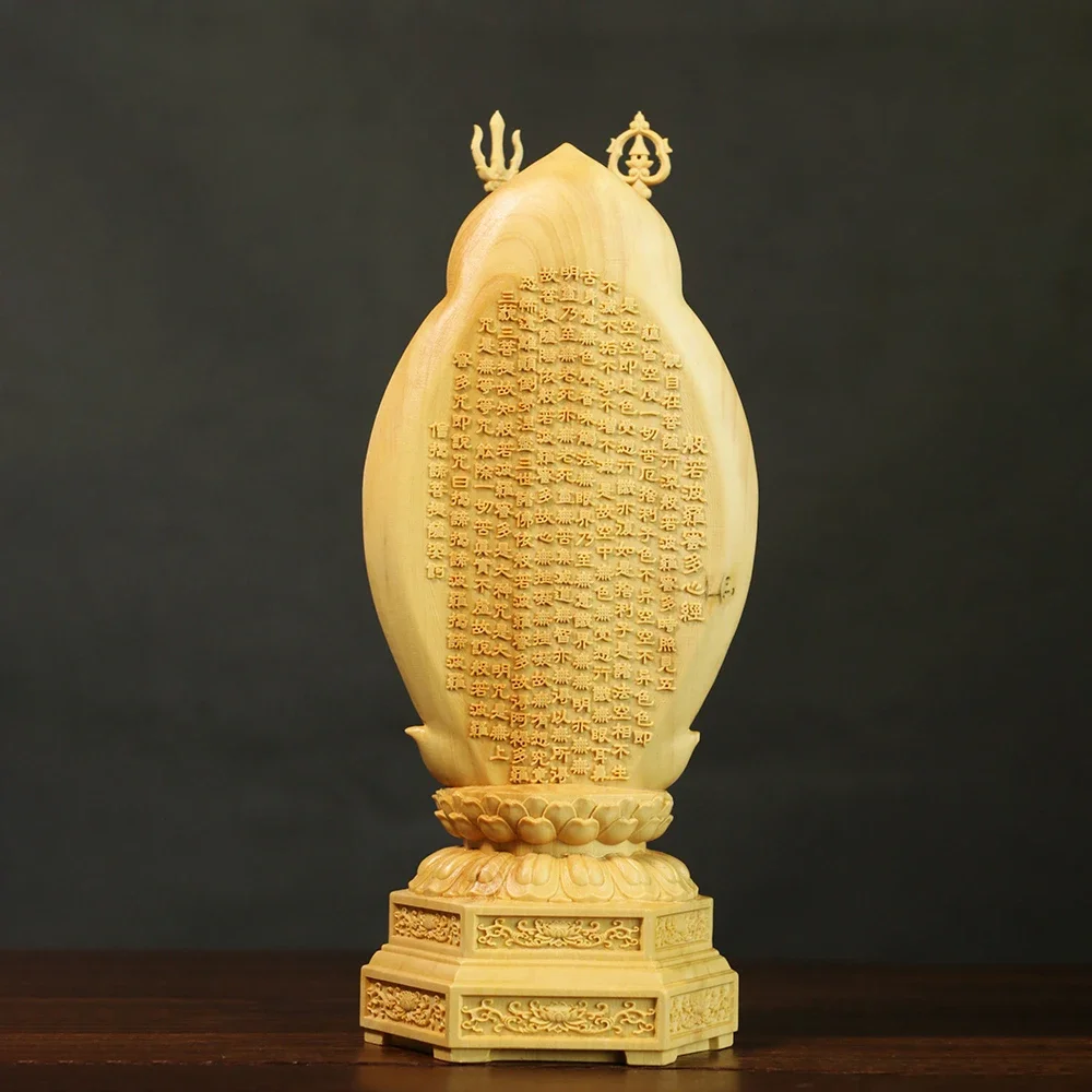 Feng Shui High 20cm Buddha Boxwood Thousand-Hand Guanyin Sculptur Home Living Decor
