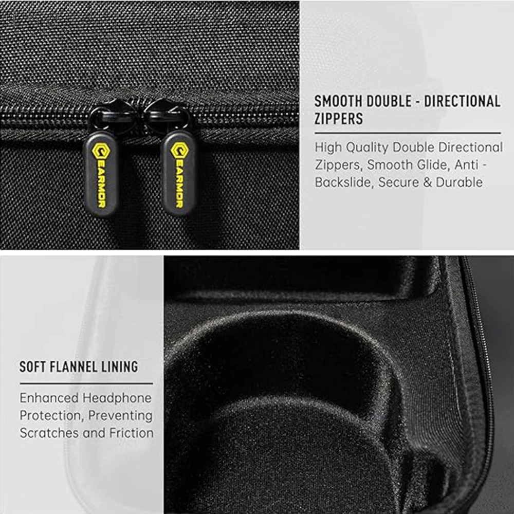 EARMOR Storage Case for Shooting Ear Protection For Earmuff Glasses & Accessories Durable Dustproof Hard  Carrying Storage Bag