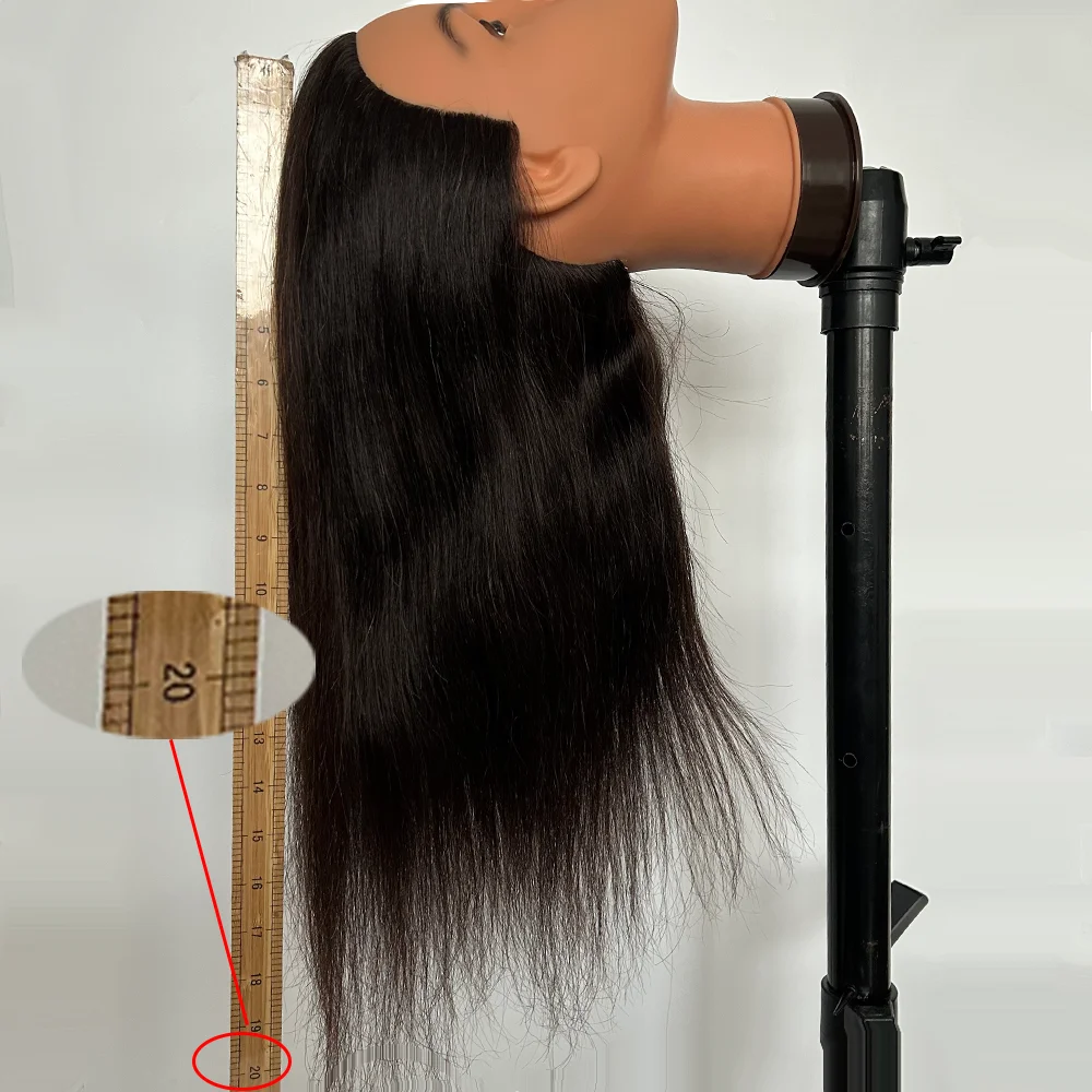 MUXI IDOL Year-End Special Offer 100% Human Hair Mannequin Head Can Be Dyeing Bleaching, Trimming, Hair Extension