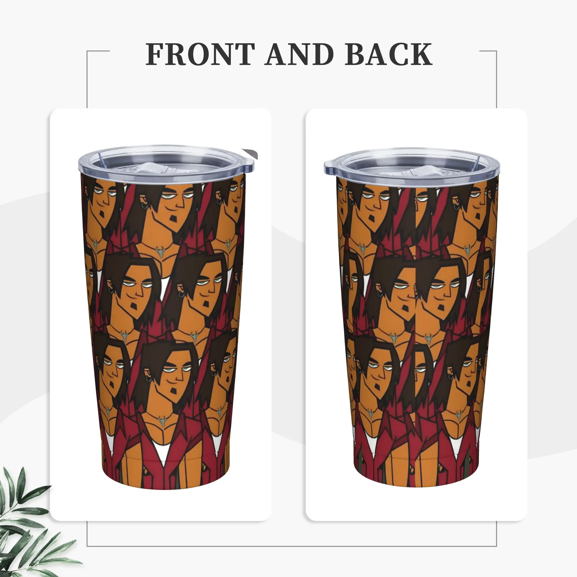 Totals Dramas Alejandro Tumbler Vacuum Insulated  Coffee Cups with Lid Straw School Mug Water Bottle, 20oz