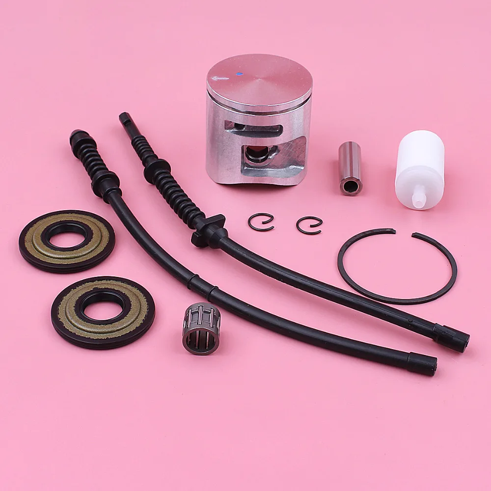 

44mm Piston Kit For Husqvarna 450 450E Oil Seal Fuel Filter Return Line Hose Bearing Chainsaw Replacement Spare Part