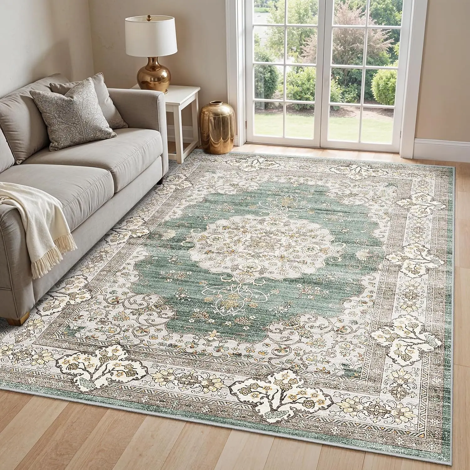 

Богемный ковер VIKAMA — устойчивый к пятнам и нескользящий коврик для гостиной, дивана и кресла, прикроватный коврик для домашнего декора спальни