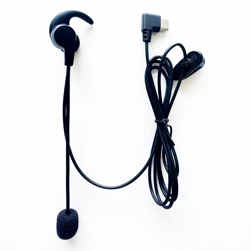 HIFI piłka nożna douszne sędzia słuchawki typu C dla EJEAS V6 PRO +/V4 Plus kask motocyklowy zestaw słuchawkowy z domofonem Bluetooth — zdjęcie 5