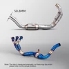 MT-09 V3 FZ-09 2021-2023 オートバイの排気管車両全体エスケープ修理されたフロントミッドエキゾーストマフラーリンクパイプ 2