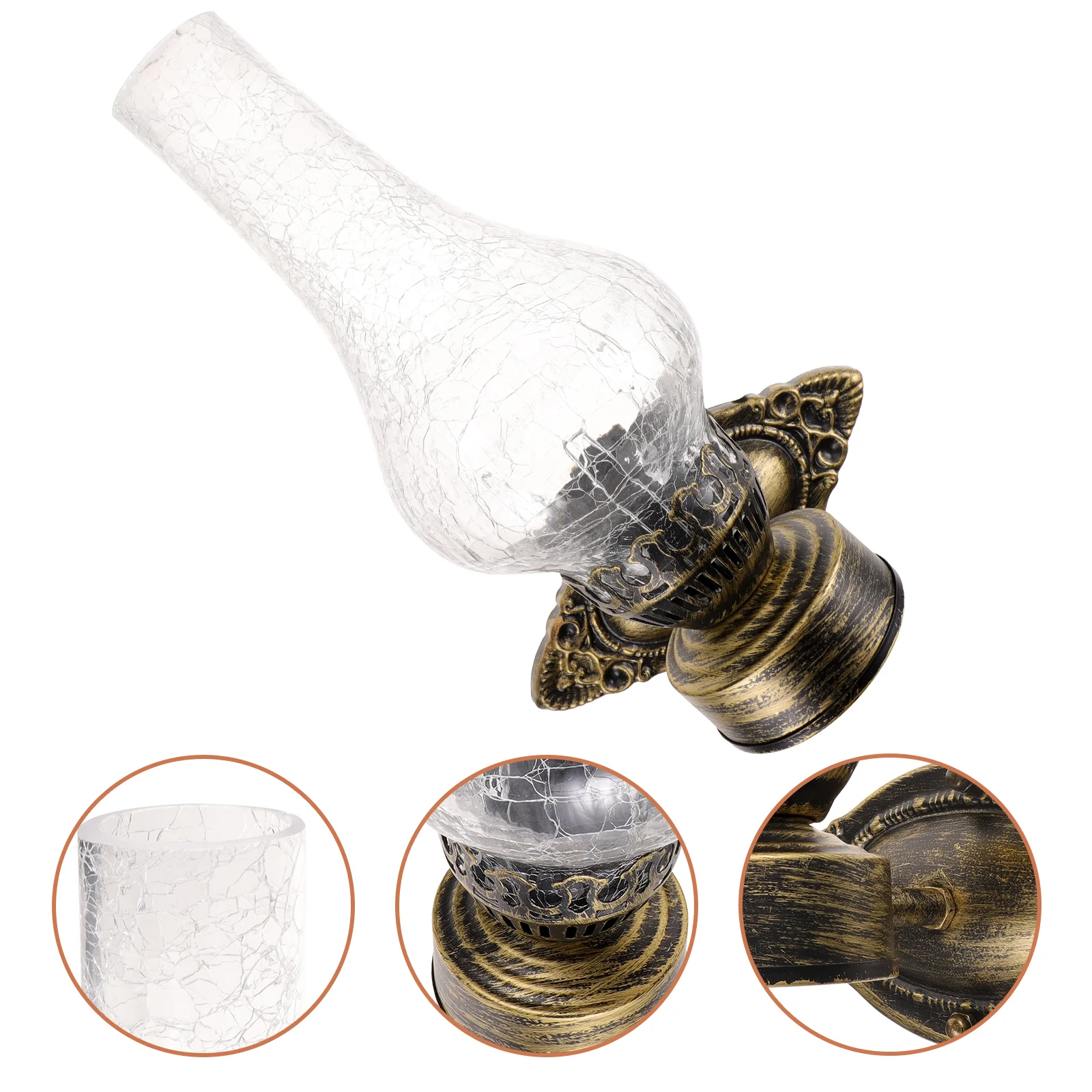 

Настенный светильник для дома Clean It Light, винтажный домашний декор, 12X42 см, стекло, металл, освещение для крыльца, креативное