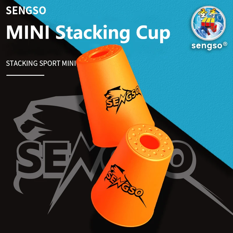 

SENGSO Speed Stacking Cups Набор спортивных штабелируемых чашек — 12 чашек с быстросъемной конструкцией и противоскользящим основанием