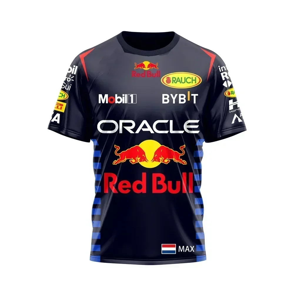 

Red Bull Racing Men's T-shirt 2025 New Sports Leisure Women's 3D Printed T-shirt Summer Quick-drying Breathable Brand Clothing